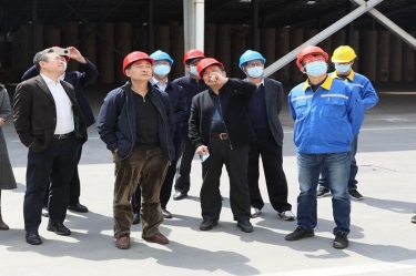 生态环境部科财司副司长付川一行考察由南宫ng28承担的国家科技重大专项示范工程