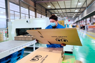 助力守“沪”，同心抗“疫”|  平湖景包高质、保量赶制上海民生保障物资的配套纸箱